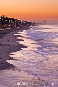Sunrise on the coast of Oceanside California