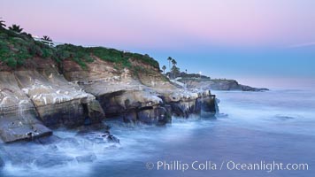 Earth Shadow lies over Point La Jolla at dawn.