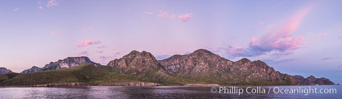 Sunrise near San Evaristo, Sea of Cortez