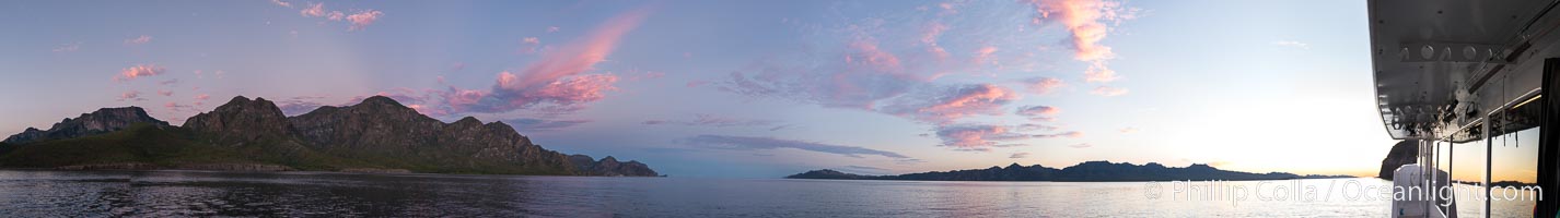 Sunrise near San Evaristo, Sea of Cortez