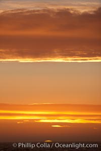 Sunset, dusk clouds, detail in the sky over the open sea, somewhere between Falkland Islands and South Georgia Island