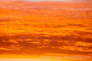 Sunset clouds, detail and colors, at sea on the open ocean between the Falkland Islands and South Georgia Island