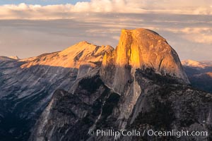 Sunset light on Half Dome and Clouds Rest, Yosemite National Park