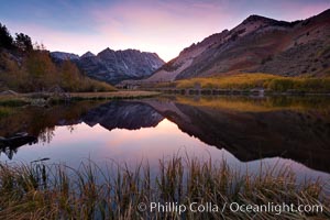 Sunset on North Lake in the eastern Sierra Nevada, autumn, Bishop Creek Canyon Sierra Nevada Mountains