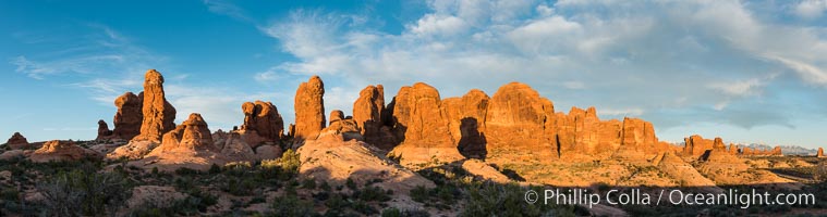 Sunset over Garden of the Gods, Arches National Park