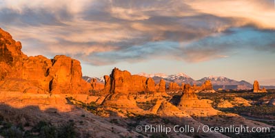 Sunset over Garden of the Gods, Arches National Park