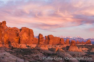 Sunset over Garden of the Gods, Arches National Park