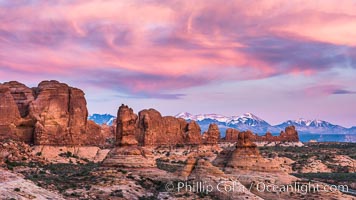 Sunset over Garden of the Gods, Arches National Park