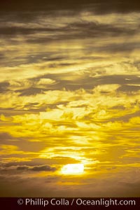 Clouds and sunlight.