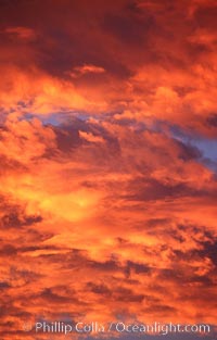 Sunset and cotton-candy clouds, storm is coming.