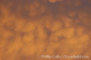 Cloud formations at sunset