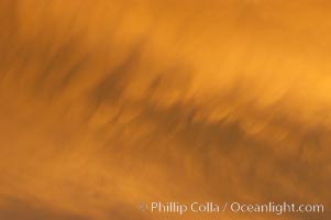 Cloud formations at sunset