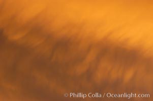 Cloud formations at sunset