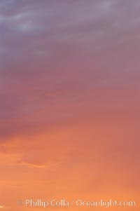 Cloud formations at sunset