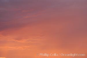 Cloud formations at sunset