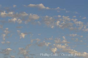 Cloud formations at sunset