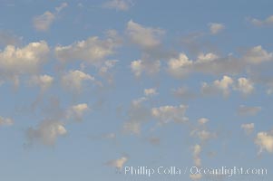 Cloud formations at sunset