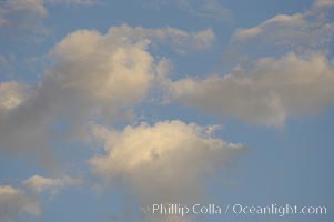 Cloud formations at sunset