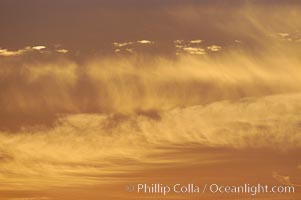 Cloud formations at sunset