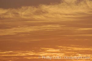 Cloud formations at sunset