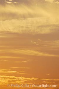 Cloud formations at sunset