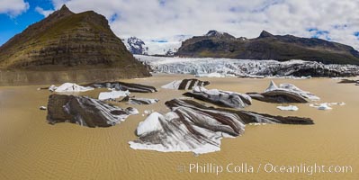 Svinafellsjokull Glacier and Lagoon, Iceland