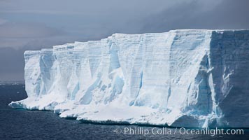 Tabular iceberg in the Antarctic Sound.