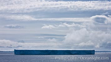 Tabular iceberg in the Antarctic Sound.