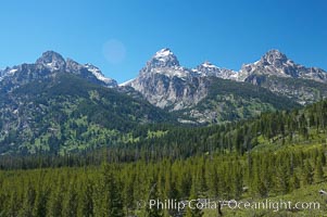 The Teton Range, summer, Grand Teton National Park, Wyoming