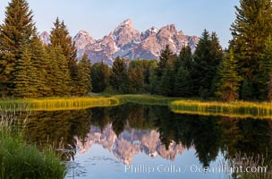 Teton Range from Schwabacher Landing, Grand Teton National Park