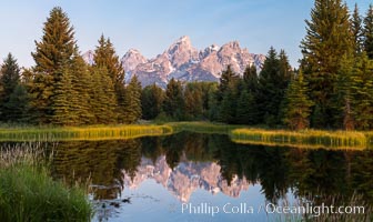 Teton Range from Schwabacher Landing, Grand Teton National Park