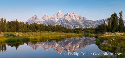 Teton Range from Schwabacher Landing, Grand Teton National Park