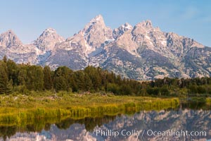 Teton Range from Schwabacher Landing, Grand Teton National Park