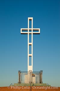 The Mount Soledad Cross, a landmark in La Jolla, California. The Mount Soledad Cross is a 29-foot-tall cross erected in 1954.
