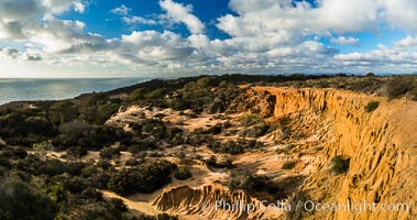 Torrey Pines storm clouds at sunset. Torrey Pines State Reserve, San Diego, California, USA, natural history stock photograph, photo id 29161