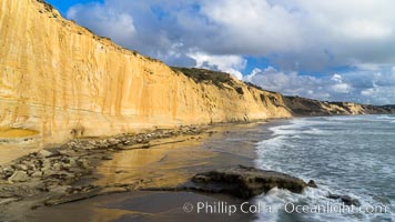 Torrey Pines cliffs, Torrey Pines State Reserve, San Diego, California