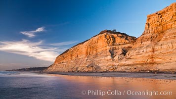 Torrey Pines sea cliffs, Torrey Pines State Reserve, San Diego, California