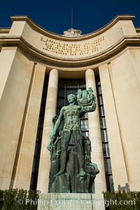 Trocadero. The Trocadero, site of the Palais de Chaillot, is an area of Paris, France, in the 16th arrondissement, across the Seine from the Eiffel Tower