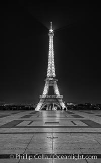 Eiffel Tower over the Trocadero.