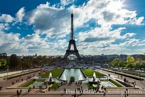 Trocadero. The Trocadero, site of the Palais de Chaillot, is an area of Paris, France, in the 16th arrondissement, across the Seine from the Eiffel Tower