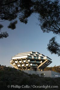 UCSD Library (Geisel Library, UCSD Central Library), University of California, San Diego, La Jolla