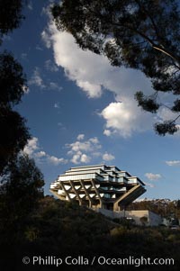 UCSD Library (Geisel Library, UCSD Central Library), University of California, San Diego, La Jolla