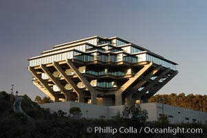 UCSD Library (Geisel Library, UCSD Central Library), University of California, San Diego, La Jolla