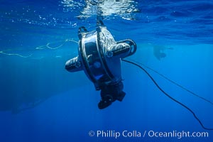 Underwater ROV Preparing to Dive at Clipperton Island