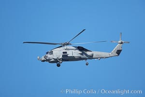 United States Navy helicopter in flight