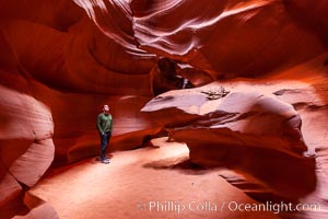 Upper Antelope Canyon slot canyon, Navajo Tribal Lands, Page, Arizona