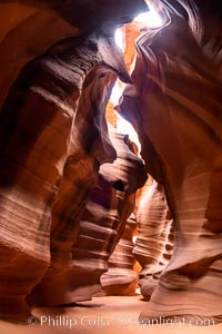 Upper Antelope Canyon, a spectacular slot canyon near Page, Arizona, Navajo Tribal Lands