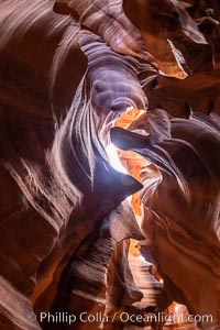 Upper Antelope Canyon, a spectacular slot canyon near Page, Arizona, Navajo Tribal Lands