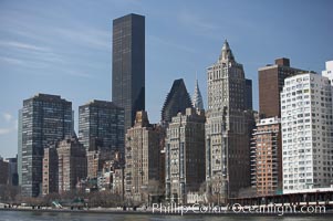 New York Citys Upper East Side, viewed from the East River, Manhattan