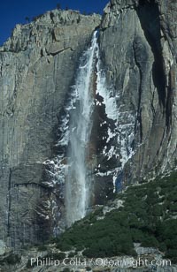 Yosemite Falls, winter, Yosemite Valley, Yosemite National Park, California